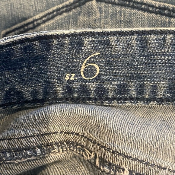 LOFT Blue Jean Shorts Cuffed Mid-Thigh - Picture 5 of 5